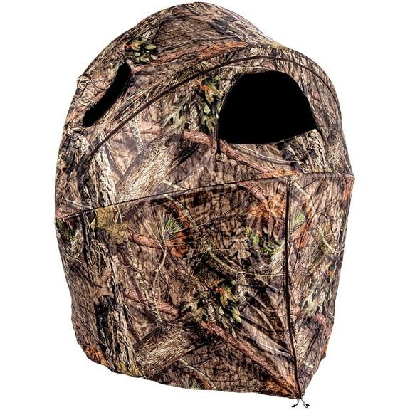 Ameristep Hunting Lightweight Portable Ultra-Compact Easy-Setup 1-Person Deluxe Tent Chair Ground Blind, Mossy Oak Break-Up Country