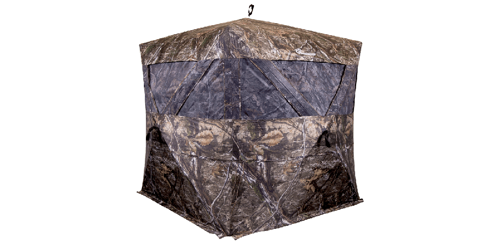 Ameristep Pro Series Extreme View Hub Blind | 3-Person Hunting Blind in Mossy Oak Country DNA Camo