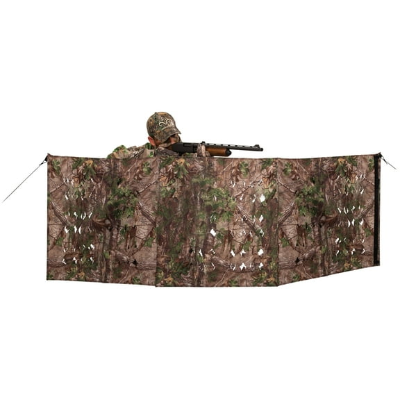 Ameristep 4-Spur Ground Blind 96" x 27" Polyester Realtree Xtra Green Camo