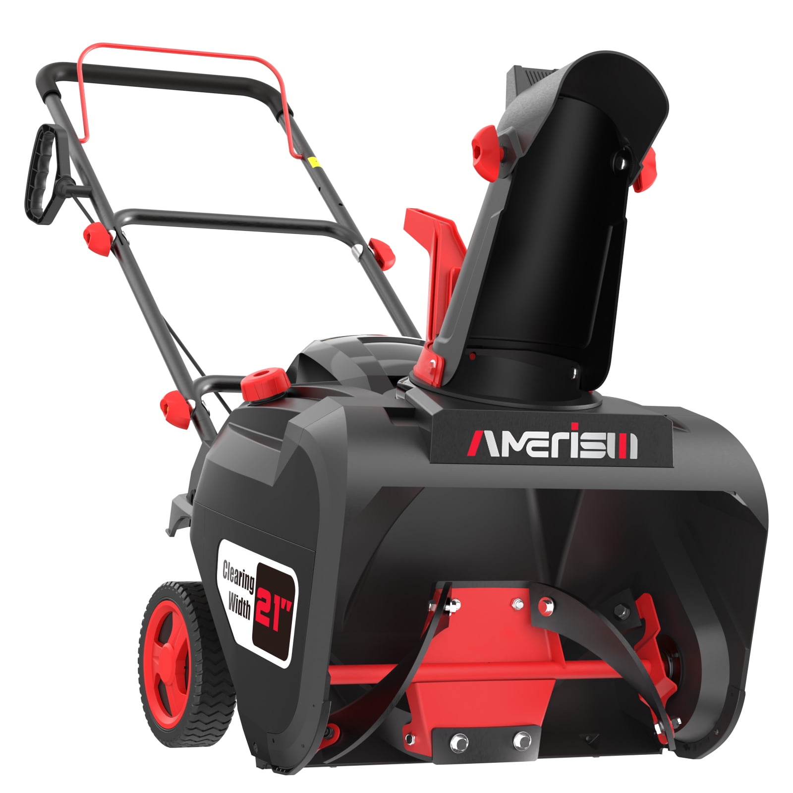Amerisun 21" Gas Snow Blower, 212 cc, Single-Stage Snow Thrower with 30 ft Throwing Distance