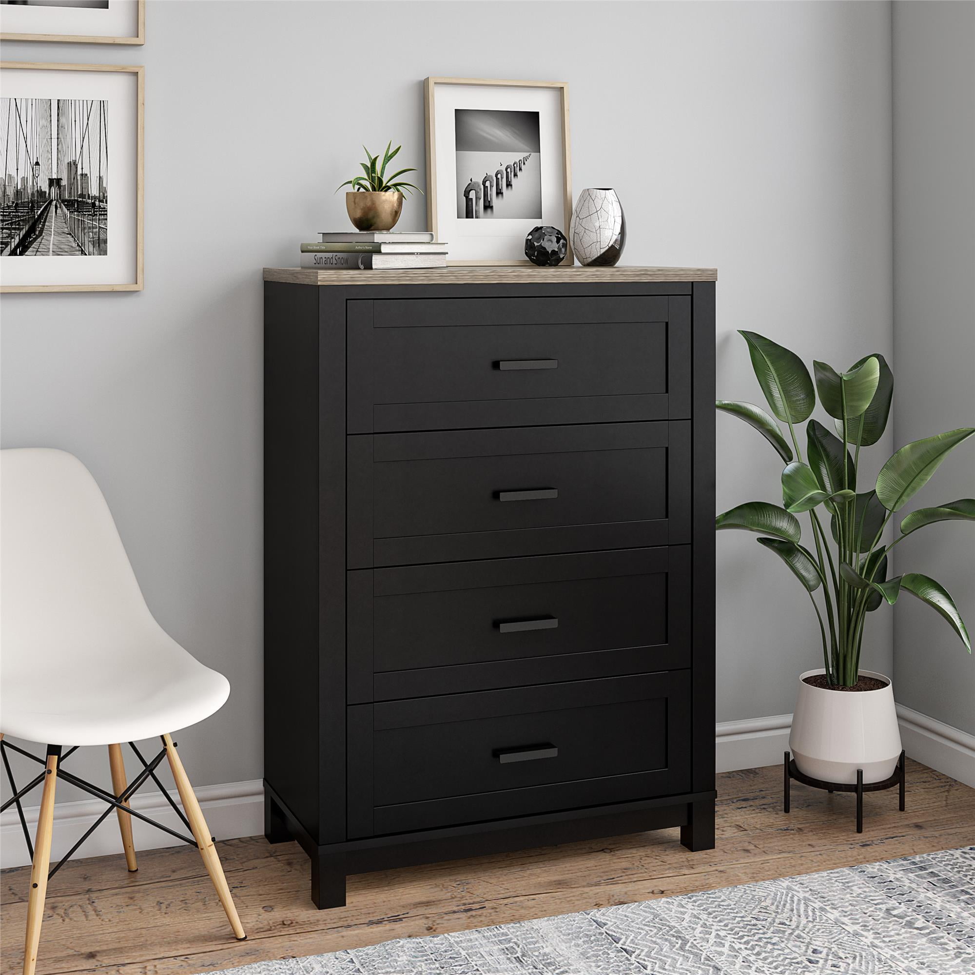 Ameriwood Home Carver 4 Drawer Dresser Multiple Colors Walmart