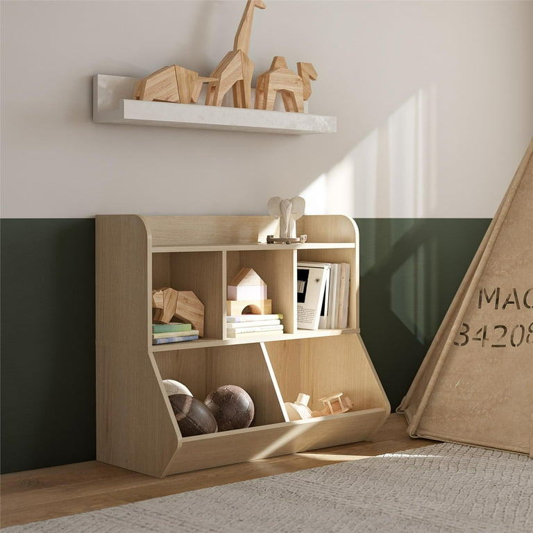 Oak toy storage best sale unit