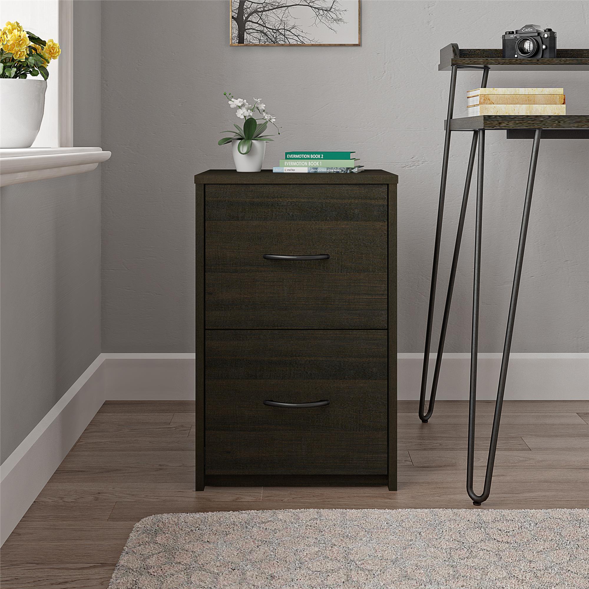 Ameriwood Home Core 2 Drawer File Cabinet, Espresso - image 1 of 5