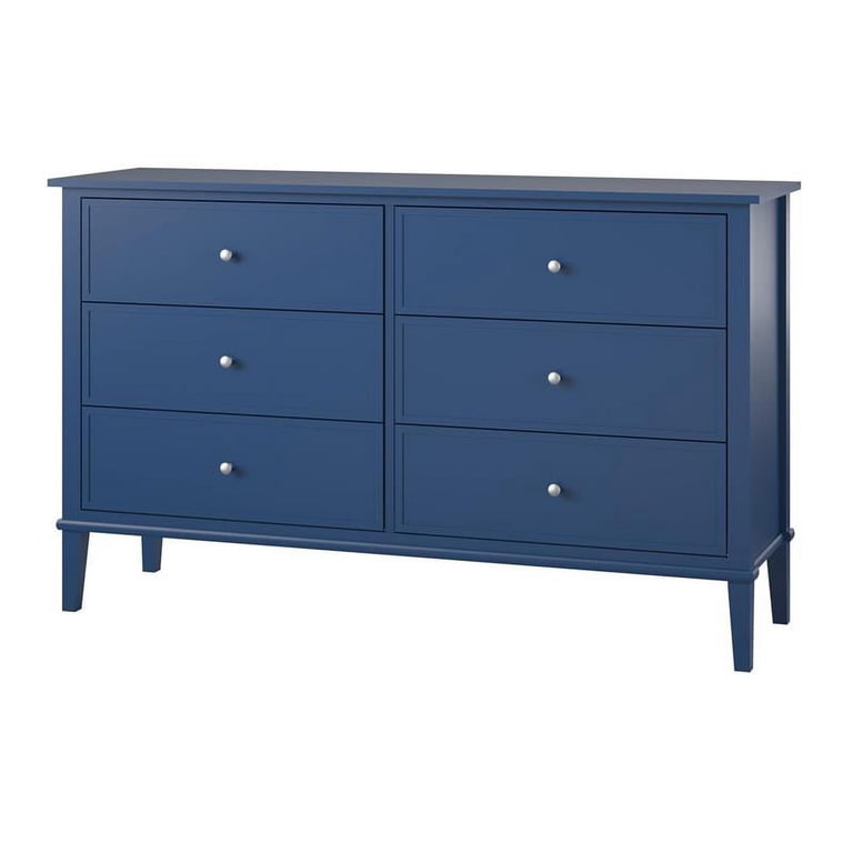 amazon blue dresser OLIXIS White for Bedroom, Wide Chest of Drawers for Clothes Storage Enhance your bedroom with the Simmenfort 6 Blue Dressers for sale in