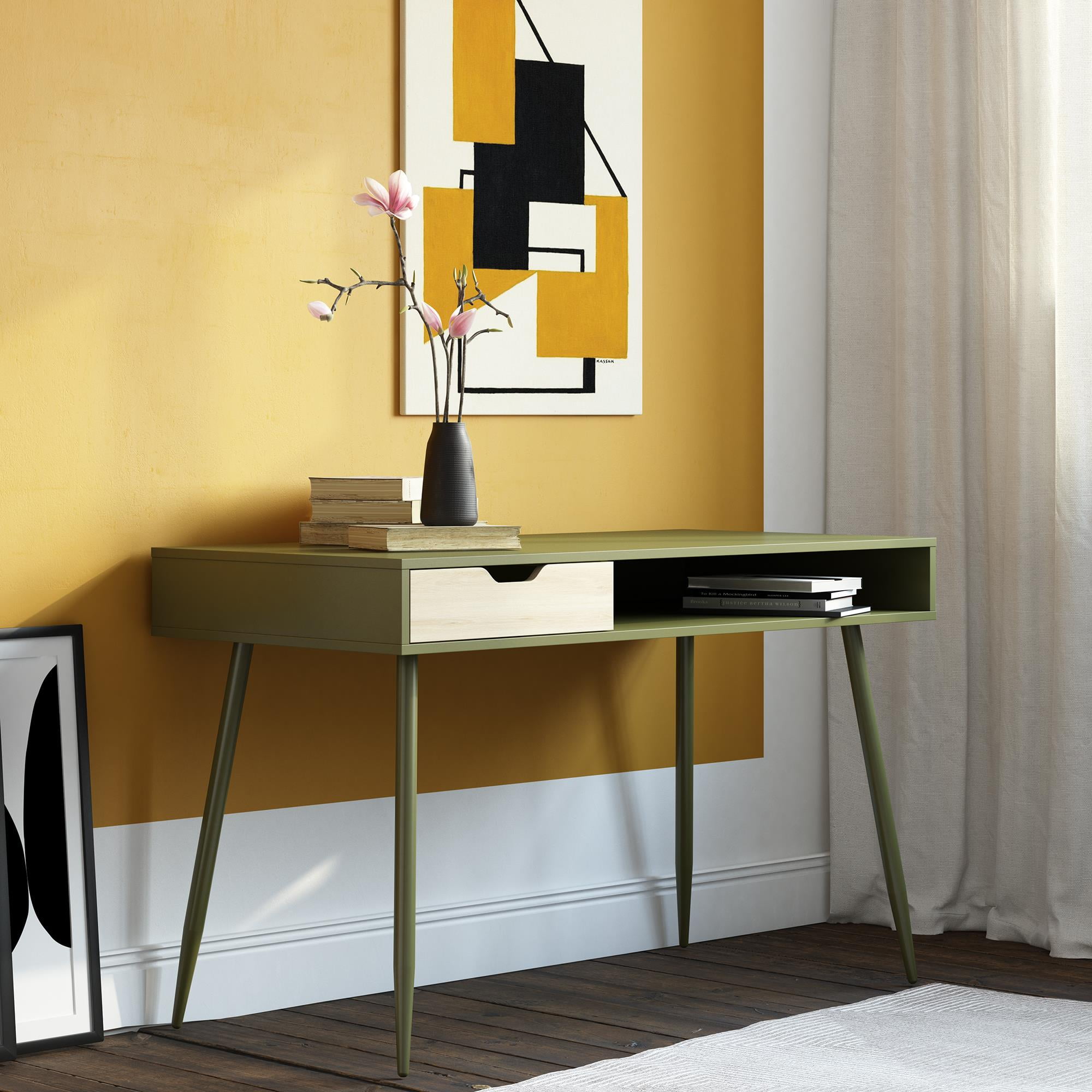 Ameriwood Home Grafton Writing Desk, Olive Green