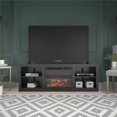 thumbnail image 1 of Ameriwood Home Kahle Fireplace TV Stand for TVs up to 75", Black, 1 of 8