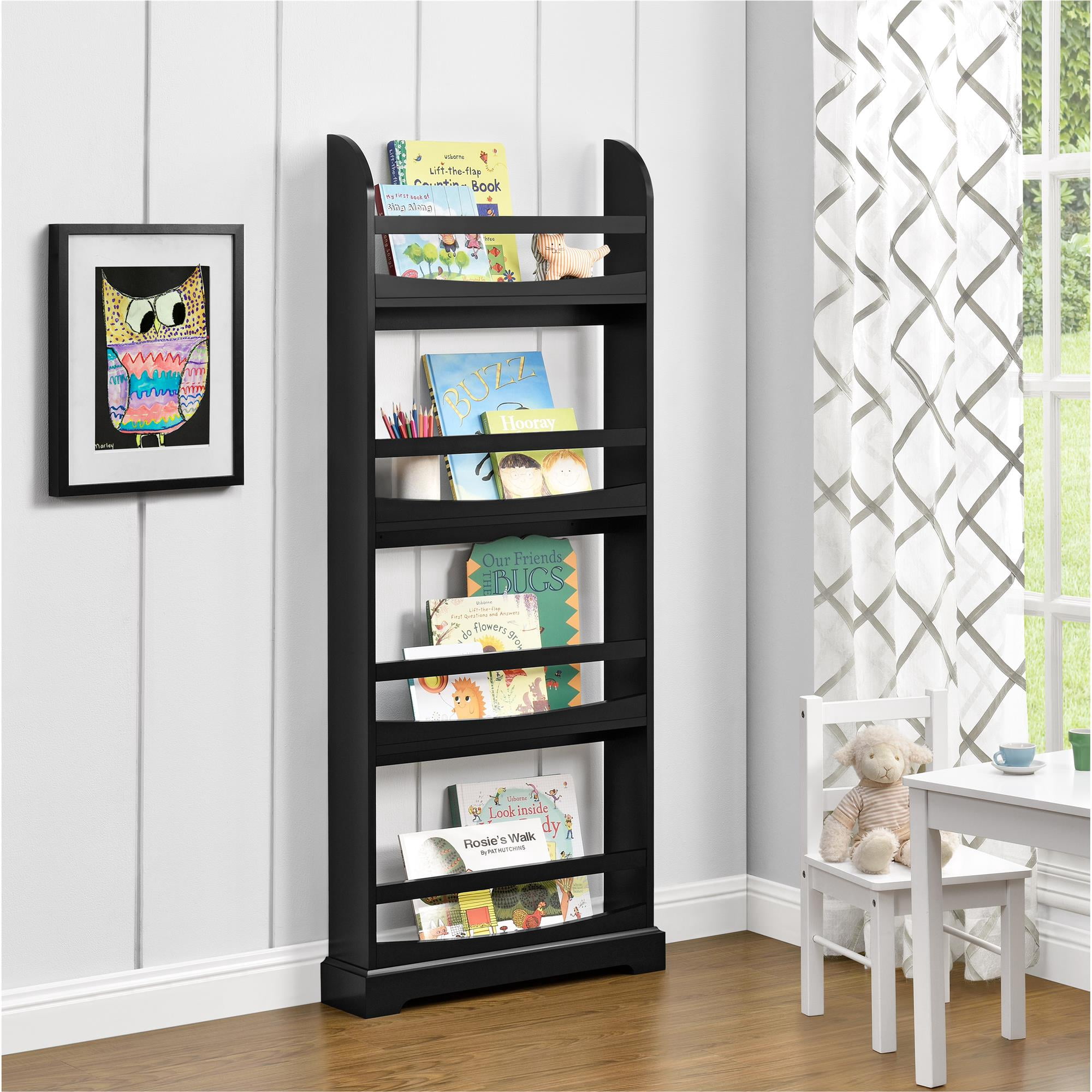 Ameriwood Home Kingston Bookrack, Multiple Colors - black - Walmart.com
