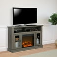 thumbnail image 1 of Ameriwood Home Leesburg Electric Fireplace TV Console for Flat Screen TVs up to a 50", Medium Brown, 1 of 13