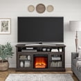 thumbnail image 1 of Ameriwood Home Leesburg Fireplace TV Stand for TVs up to 65", Espresso, 1 of 9