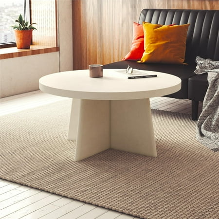 Ameriwood Home Liam Coffee Table, Faux Plaster