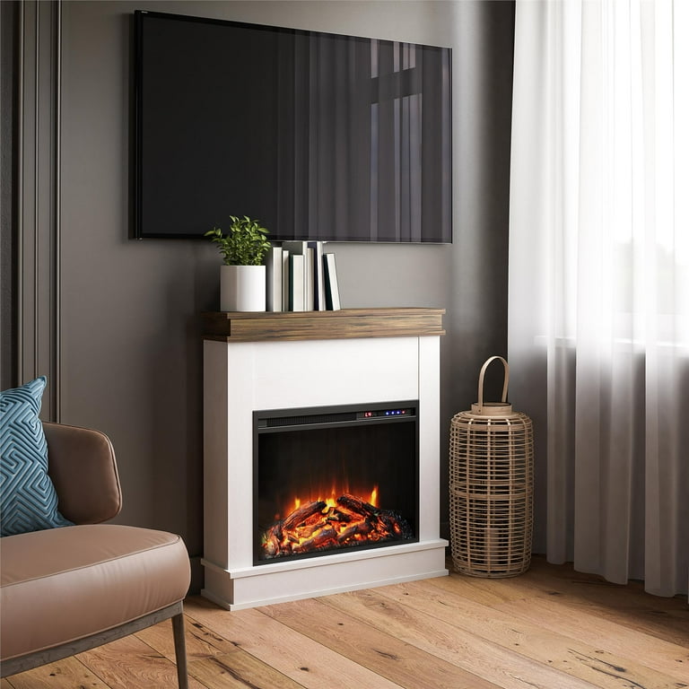 Ameriwood Home Mabrick Electric Fireplace - Walmart.com