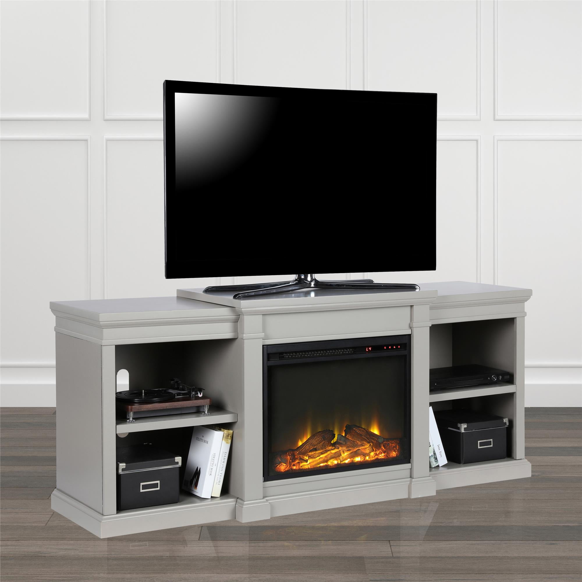 Ameriwood Home Manchester Electric Fireplace TV Stand for TVs up to 70