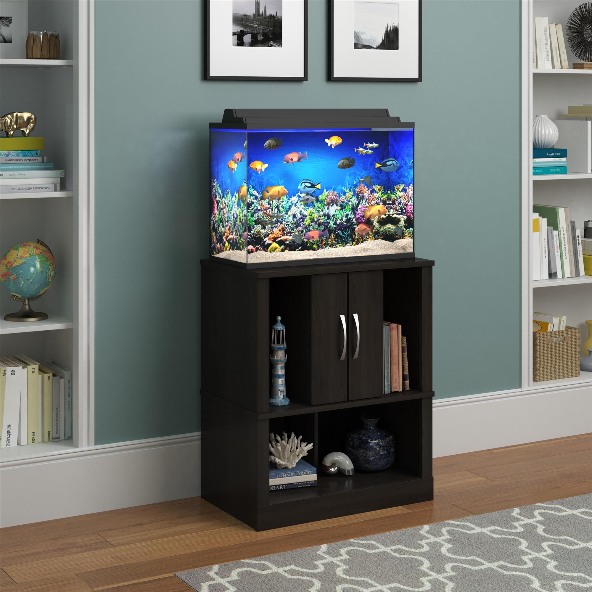 Ameriwood Home Mirage 20 Gallon Aquarium Stand, Espresso