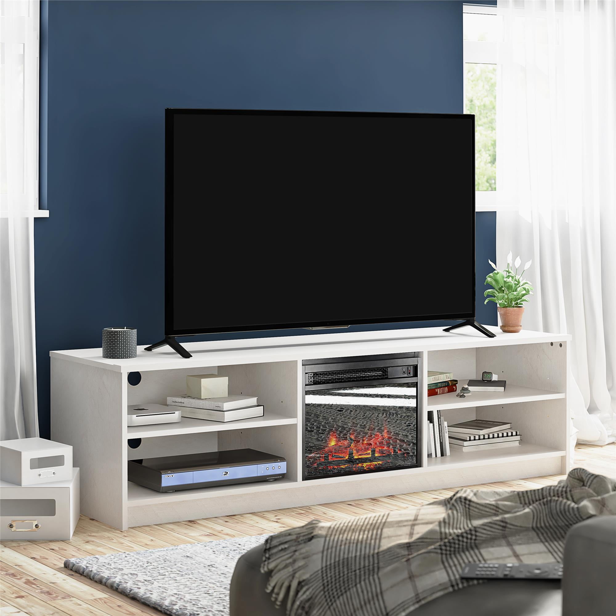 Ameriwood Home Namar Electric Fireplace TV Stand for TVs up to 75in