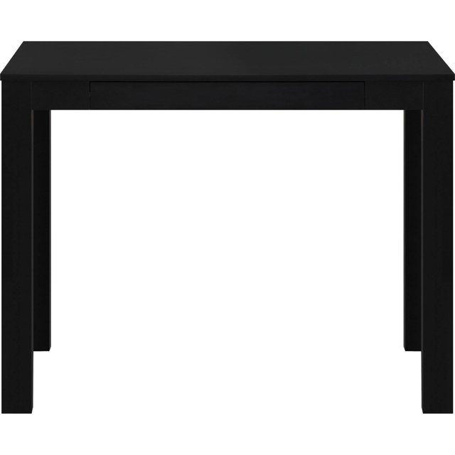 Ameriwood Home Parsons Computer Desk with Drawer, Black