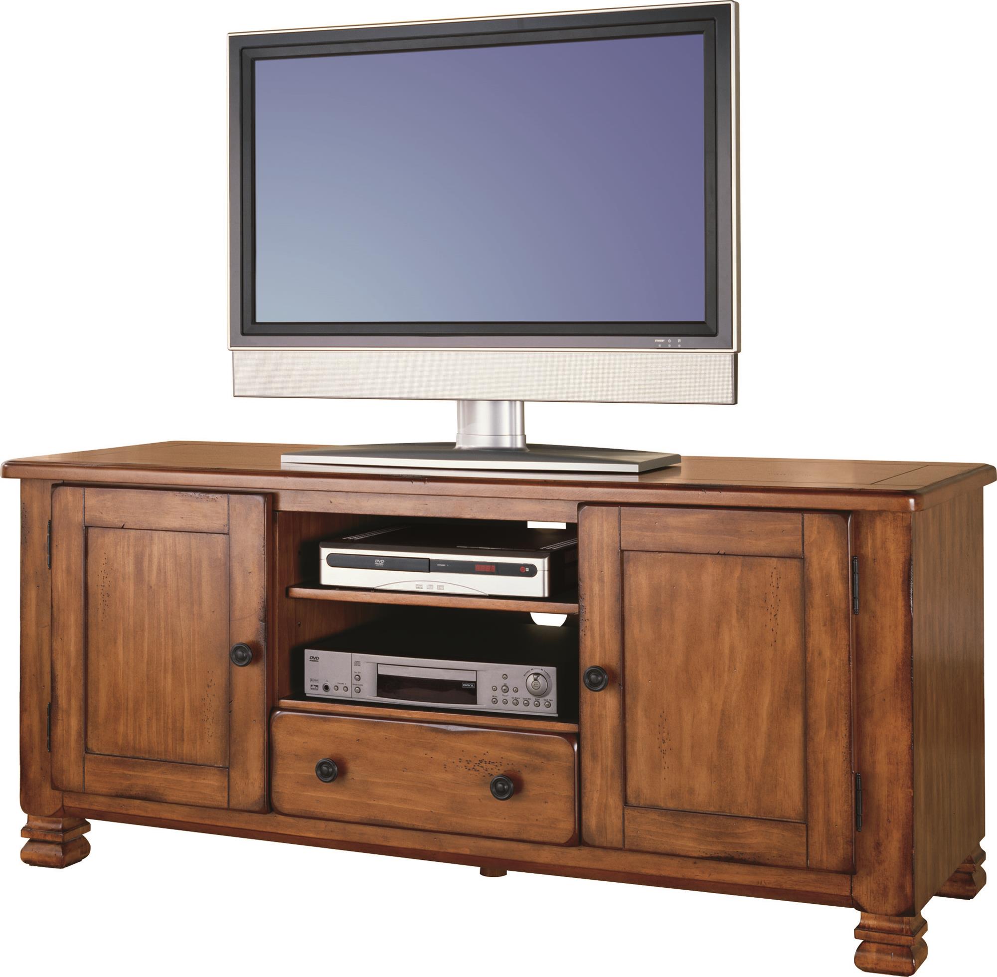 Ameriwood Home Summit Mountain Wood Veneer TV Stand for TVs up to 55" Wide, Medium Brown - image 1 of 9
