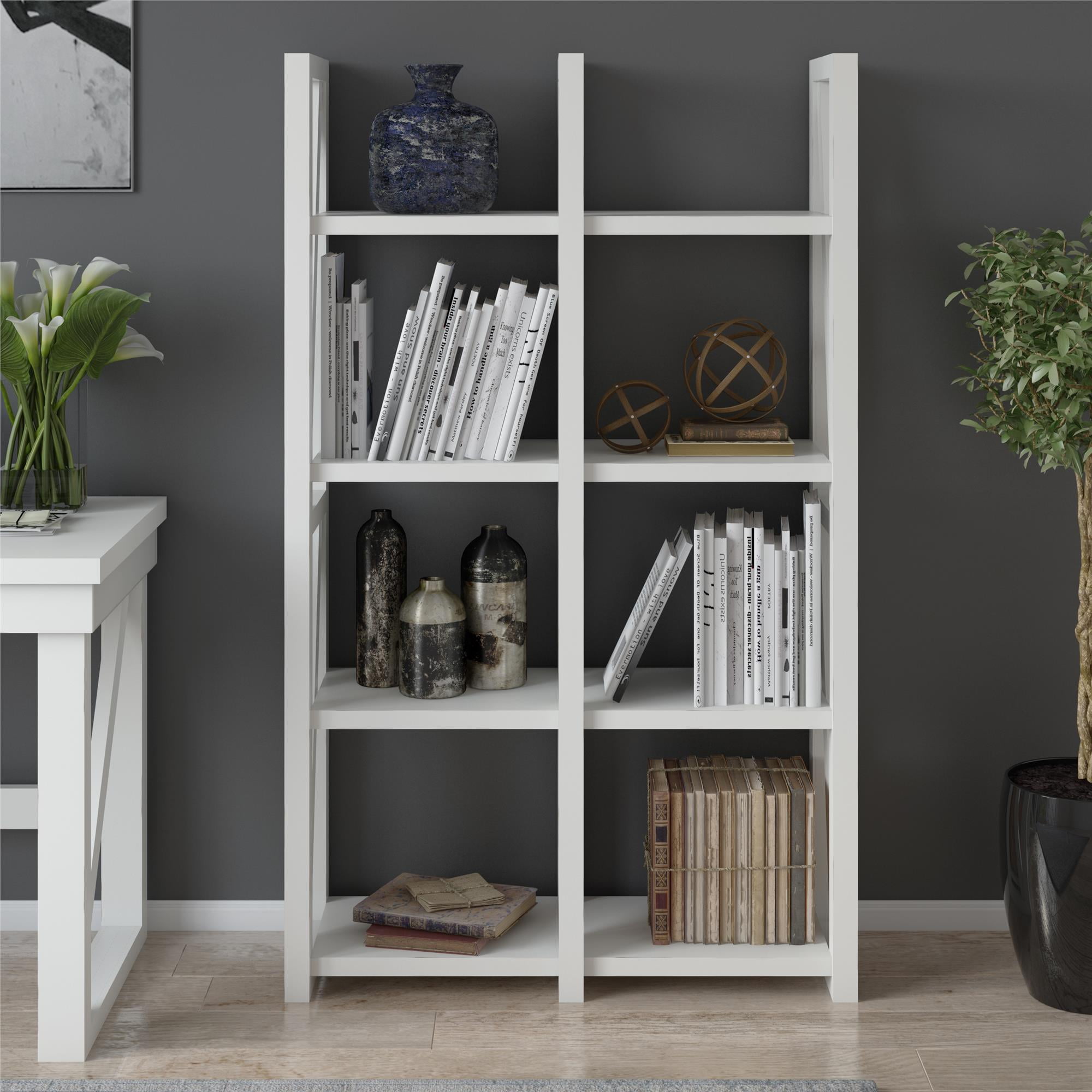 Modular shelves, white, black, bookshelves, room dividers, shelving system