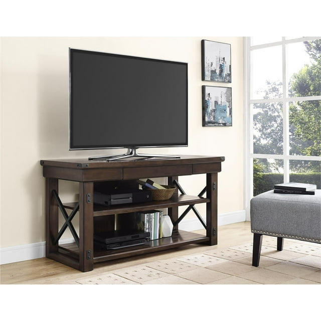 Ameriwood Home Wildwood Wood Veneer TV Stand for TVs up to 50