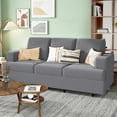 Amerlife 77.5" Adult Couch for Living Room,Thick Armrest and Cushion