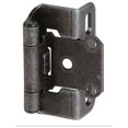thumbnail image 1 of Amerock 1/2in (13 mm) Overlay Self-Closing, Partial Wrap Wrought Iron Hinge - 1 Pair, 1 of 2