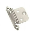 thumbnail image 1 of Amerock 10Pkr3429 Variable Overlay Self-Closing Face Mount Hinges - Nickel, 1 of 2