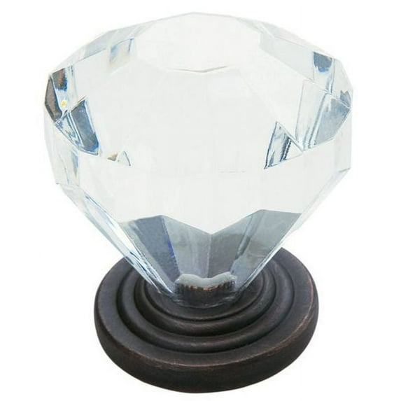 Amerock 14303 Traditional Classics 1-1/4" Geometric Cabinet Knob - Bronze