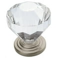 thumbnail image 1 of Amerock Traditional Classics 1-1/4 in (32 mm) Diameter Clear/Satin Nickel Cabinet Knob, 1 of 7