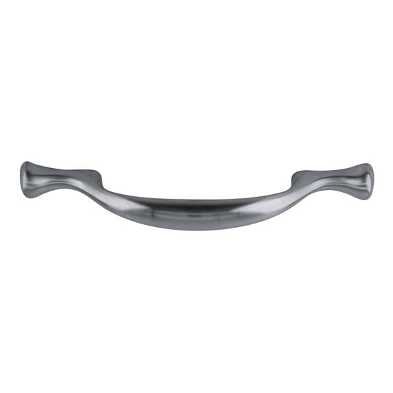 Amerock 174SCH-XCP10 Curved Cabinet Drawer Pull 3" Center To Center For Kitchen And Cabinet Hardware Brushed Chrome - pack of 10