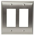 thumbnail image 1 of Candler 2 Rocker Satin Nickel Wall Plate, 1 of 7