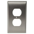 thumbnail image 1 of Amerock 1906952 Candler Double Outlet Switch Plate - Nickel, 1 of 7