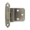 thumbnail image 1 of Amerock 3/8in (10 mm) Inset Self-Closing, Face Mount Weathered Nickel Hinge - 1 Pair, 1 of 2