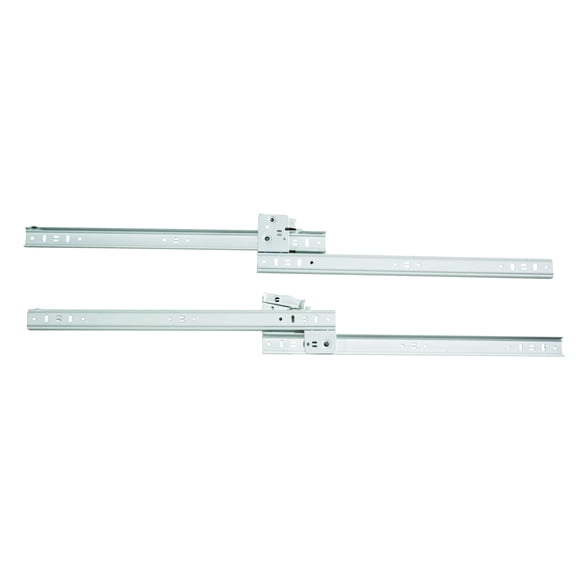 Amerock 316NBW-XCP2 White Ball Bearing Side Mount Drawer Slides Less Bracket 16" Length - pack of 2