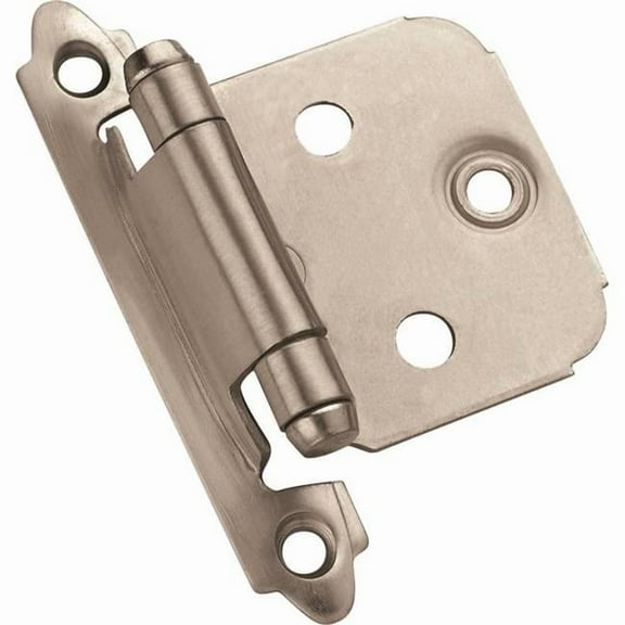 Amerock 483719 5 Hole Steel Inspiration Self-Closing Cabinet Hinge - Satin Nickel - 2.75 in.