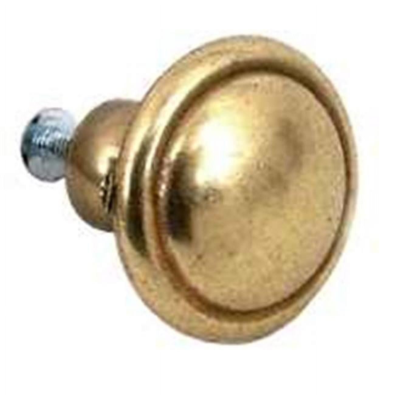 Amerock 848LB 1.37 In. Cabinet Round Knob, Burnished Brass