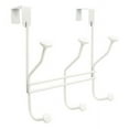 thumbnail image 1 of Amerock 9-5/16 in. L White Steel Medium Multiple Over the Door Hook 1 pk, 1 of 4