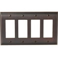 thumbnail image 1 of Amerock A36507 ORB 4 Rocker Candler Wall Plate, Oil Rubbed Bronze, 1 of 1