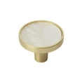 thumbnail image 1 of Amerock Accents 1-1/4 inch (32mm) Diameter Gold/Mother of Pearl Cabinet Knob - 2 Pack, 1 of 8