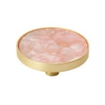 thumbnail image 1 of Amerock Accents 2 inch (51mm) Diameter Gold/Pink Cabinet Knob - 2 Pack, 1 of 7