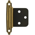 thumbnail image 1 of Amerock Variable Overlay Self-Closing, Face Mount Antique Brass Hinge - 1 Pair, 1 of 7