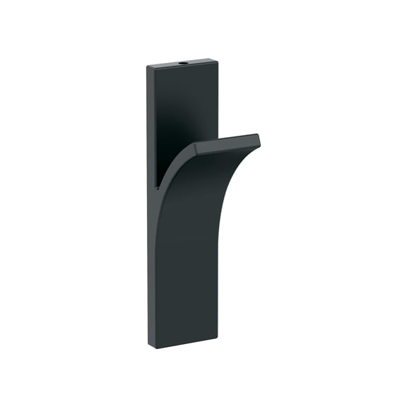 Amerock Apex Contemporary Single Prong Matte Black Wall Hook