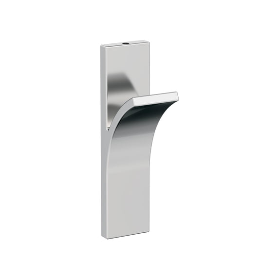 Amerock Apex Contemporary Single Prong Polished Chrome Wall Hook