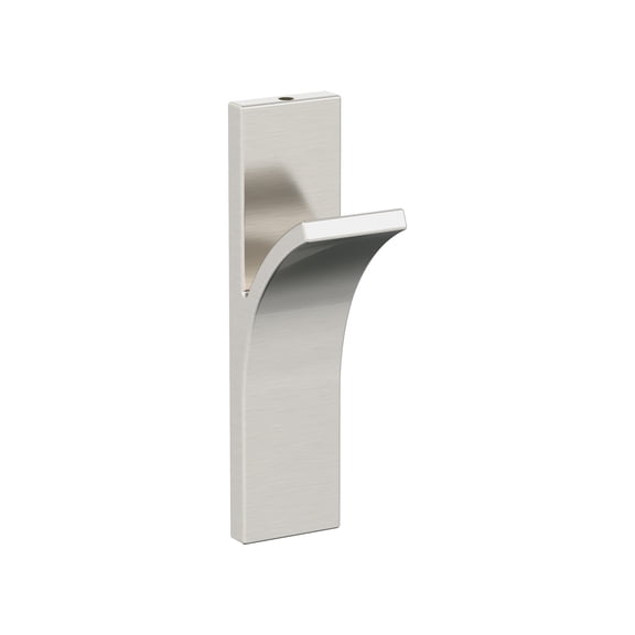 Amerock Apex Contemporary Single Prong Satin Nickel Wall Hook