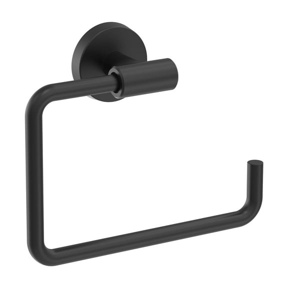 Amerock Arrondi Matte Black Open Towel Ring