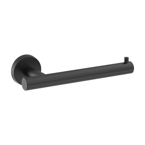 Amerock Arrondi Matte Black Single Post Toilet Paper Holder