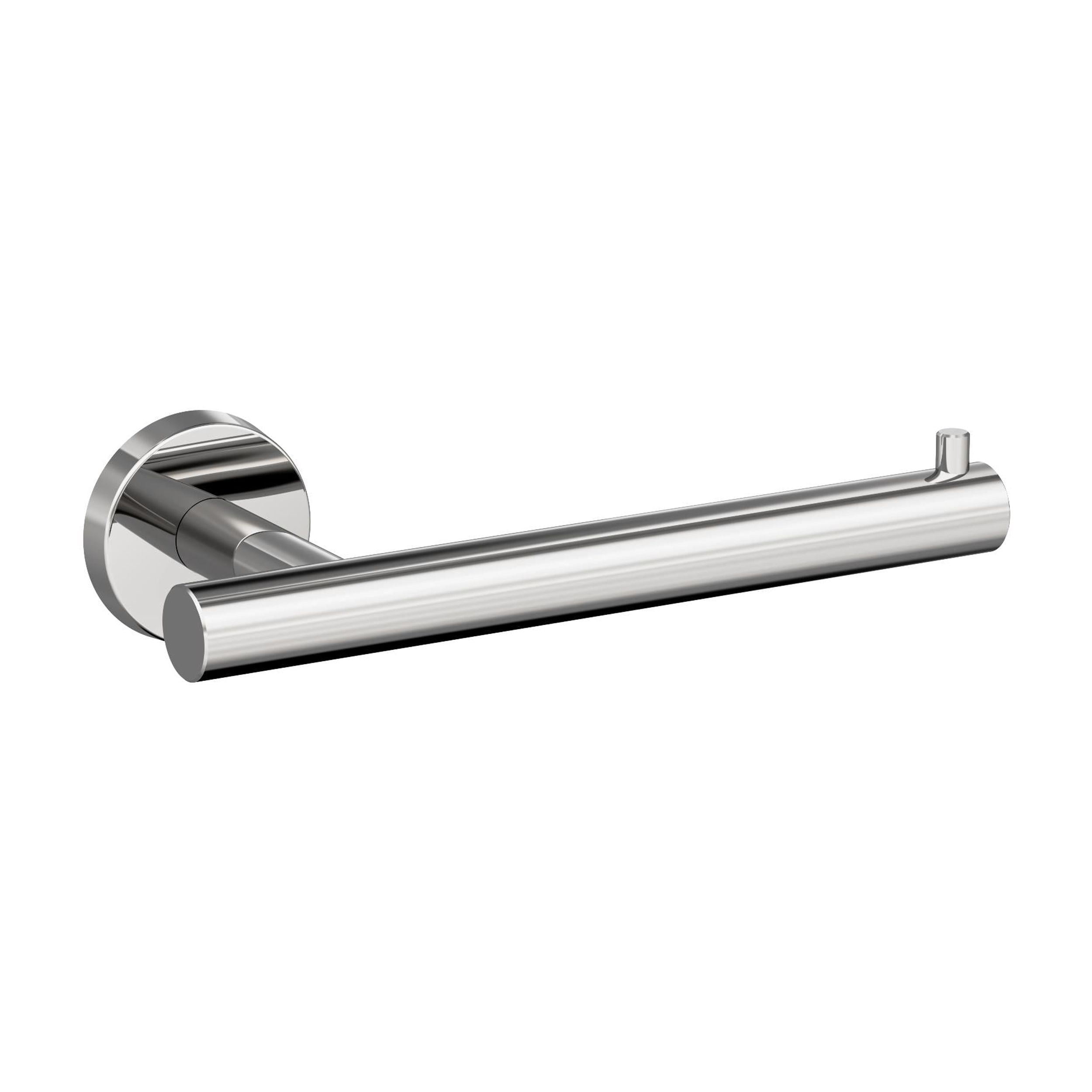 Polished Stainless Steel Modern Single Post Toilet Paper Holder