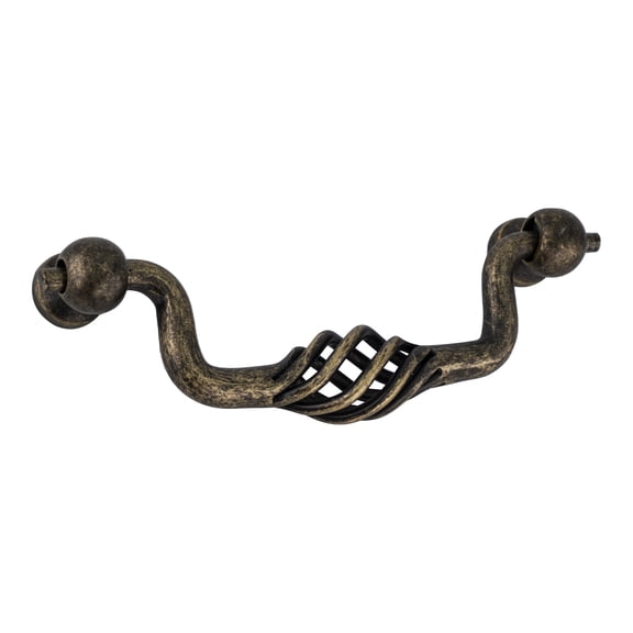 Amerock BP19323R2-XCP250 Birdcage Cabinet Pull 3 3/4" Center to Center Weathered Brass - pack of 250