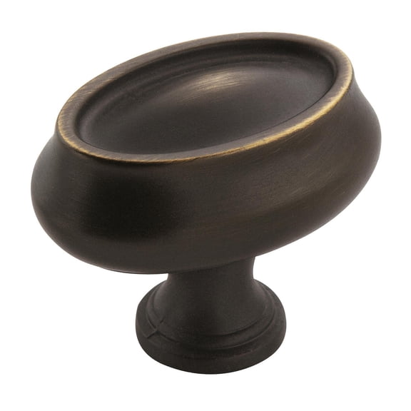 Amerock BP261272RB-XCP10 Manor Transitional Round Cabinet Knob For Kitchen And Cabinet Hardware 2" Length Roman Bronze - pack of 10