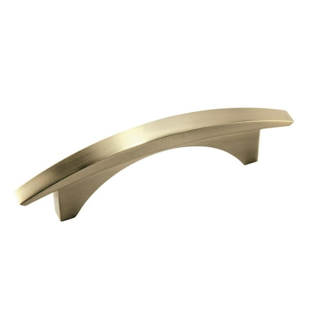 Amerock BP29409BBZ-XCP20 Essential'Z Contemporary Style Curved Cabinet Appliance Pull Handle For Kitchen And Bathroom Hardware 3" Golden Champagne - pack of 20