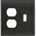 thumbnail image 1 of Amerock BP36510 Black Bronze Candler Single Gang Duplex And Single Switch Outlet Wall, 1 of 5