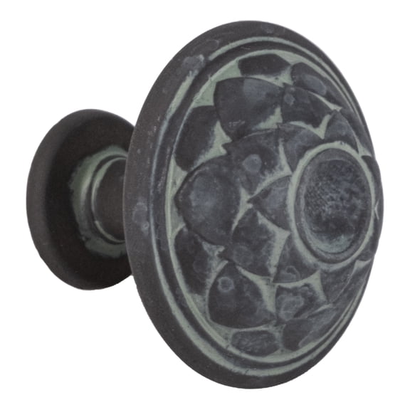Amerock BP53027VS-XCP120 Padma Traditional Alloy Cabinet Knob 1-5/16" Diameter Viridian Slate - pack of 120
